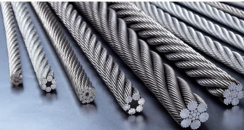 Wire rope 8x19(S)+FC, 10mm, 1770N/mm